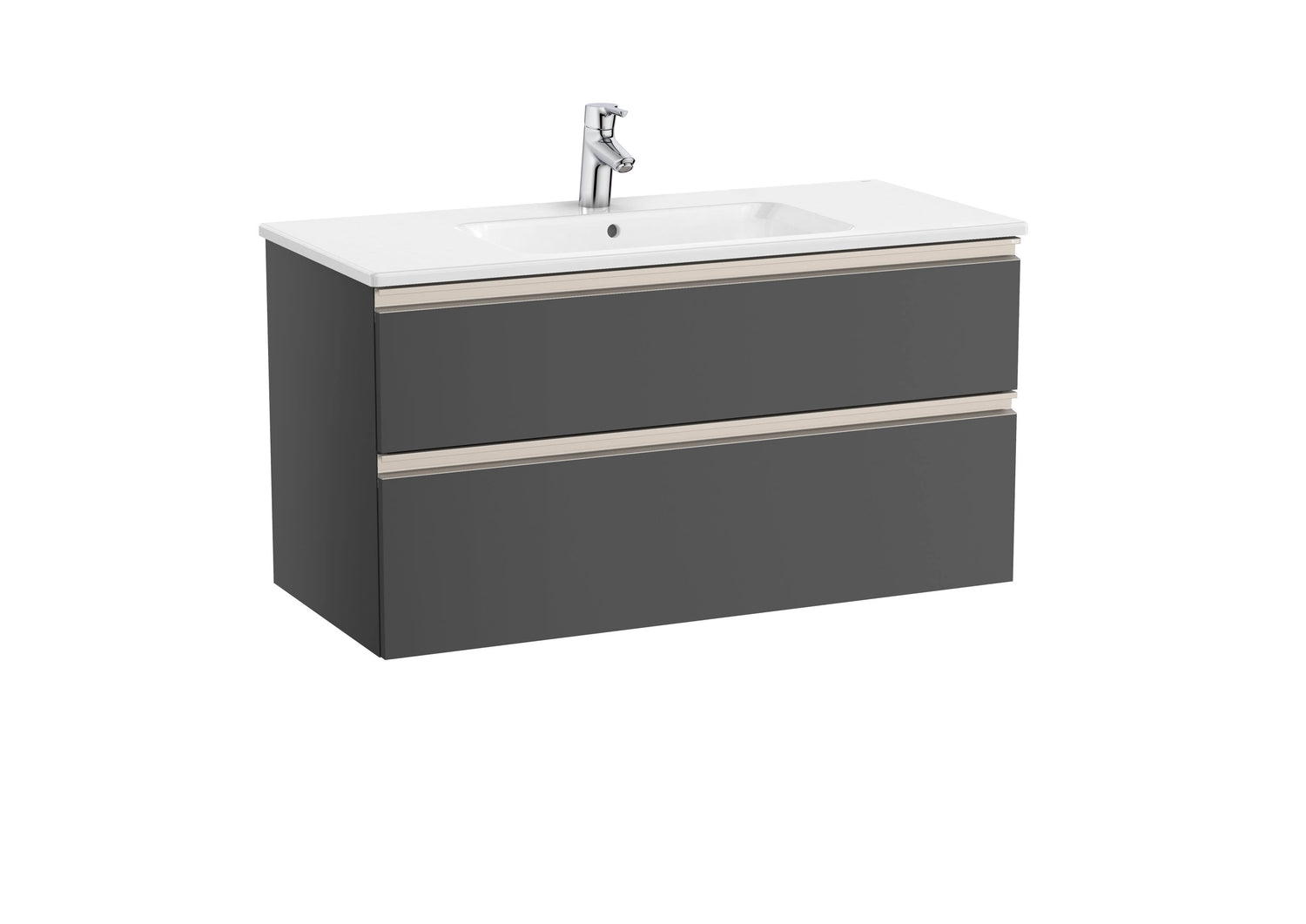 The Gap Vanity Unit 2 Drawer 1000mm Central