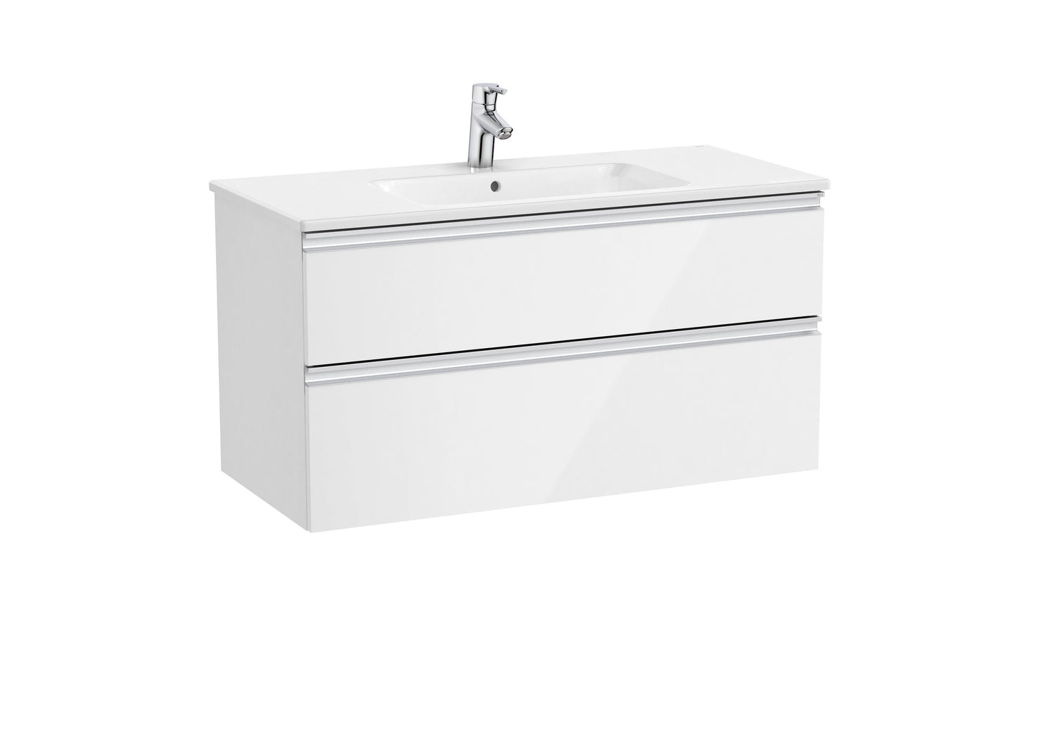 The Gap Vanity Unit 2 Drawer 1000mm Central