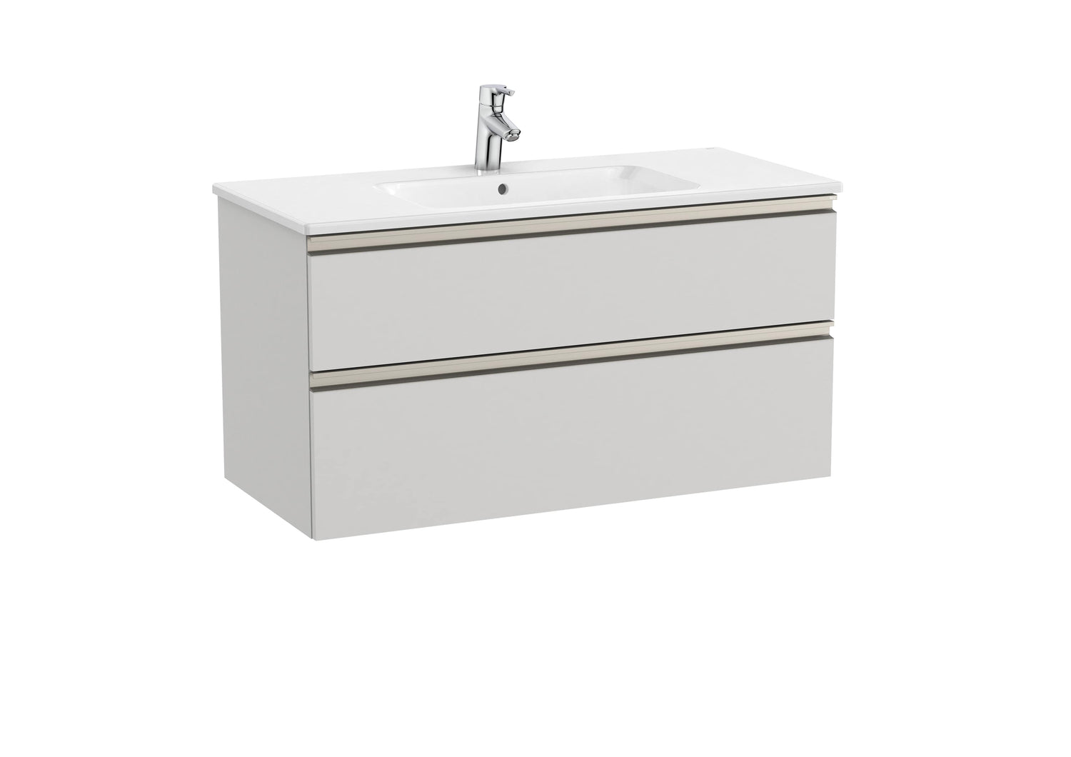 The Gap Vanity Unit 2 Drawer 1000mm Central