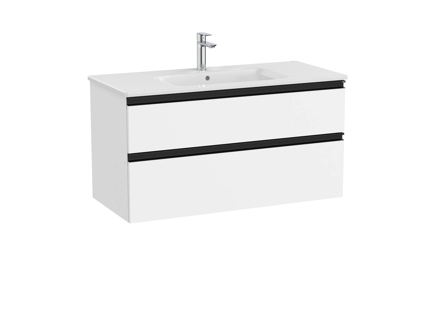 The Gap Vanity Unit 2 Drawer 1000mm Central