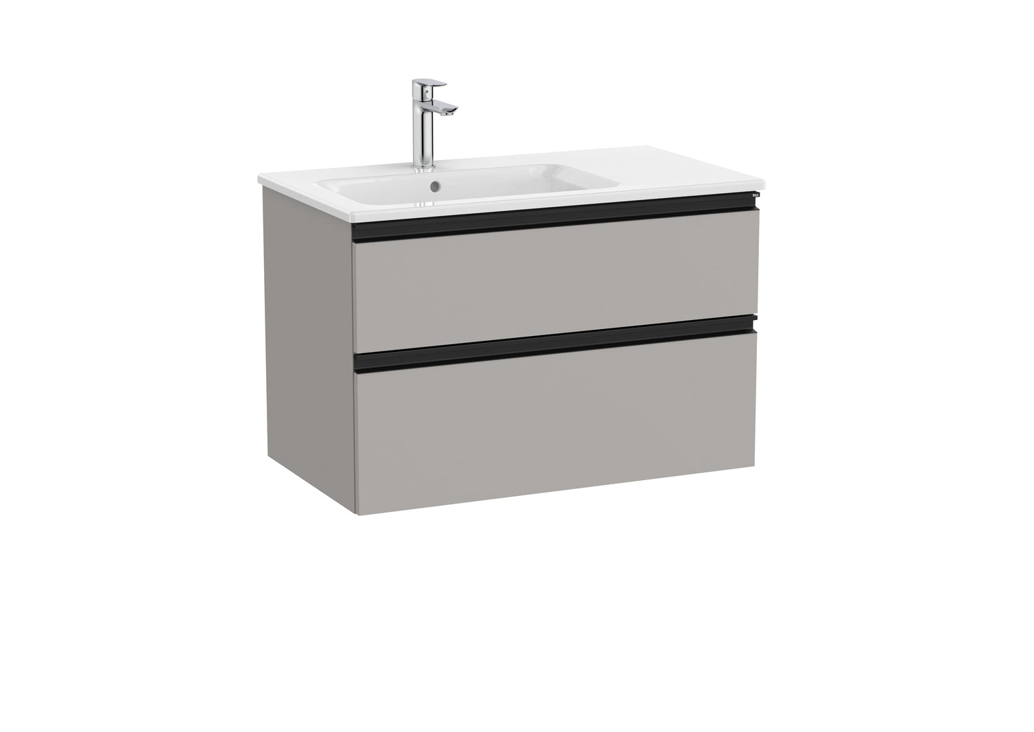 The Gap Vanity Unit 2 Drawer Left-Hand 800mm
