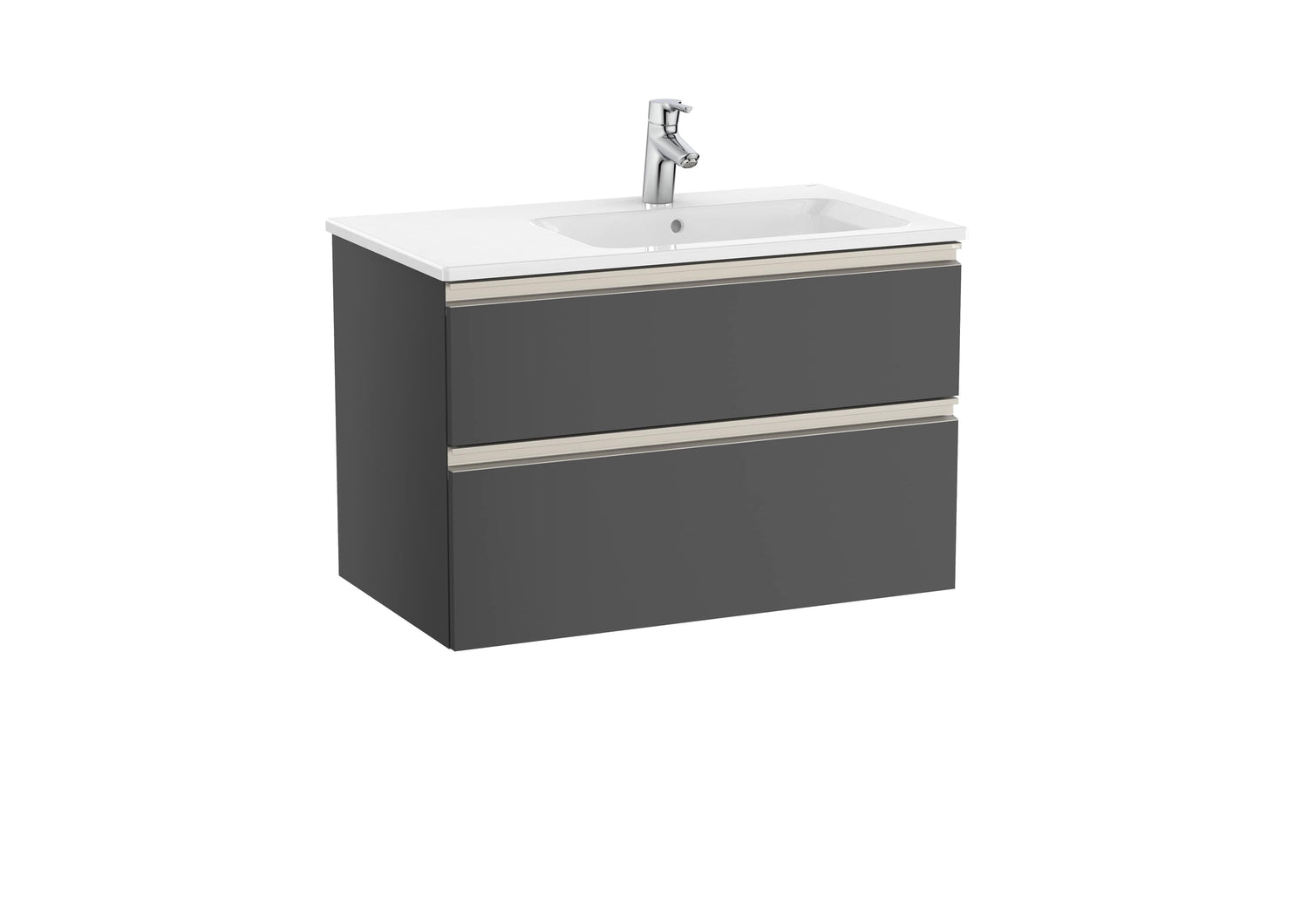 The Gap Vanity Unit 2 Drawer Right-Hand 800mm
