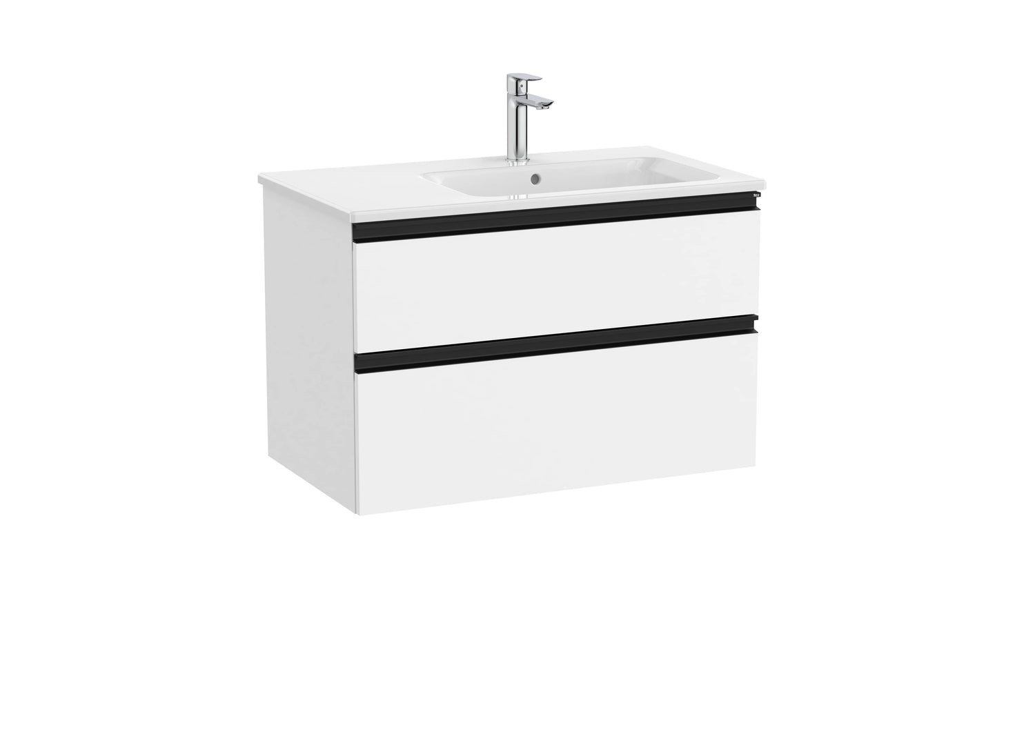 The Gap Vanity Unit 2 Drawer Right-Hand 800mm