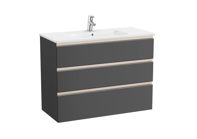 The Gap Vanity Unit 3 Drawer 1000mm Central