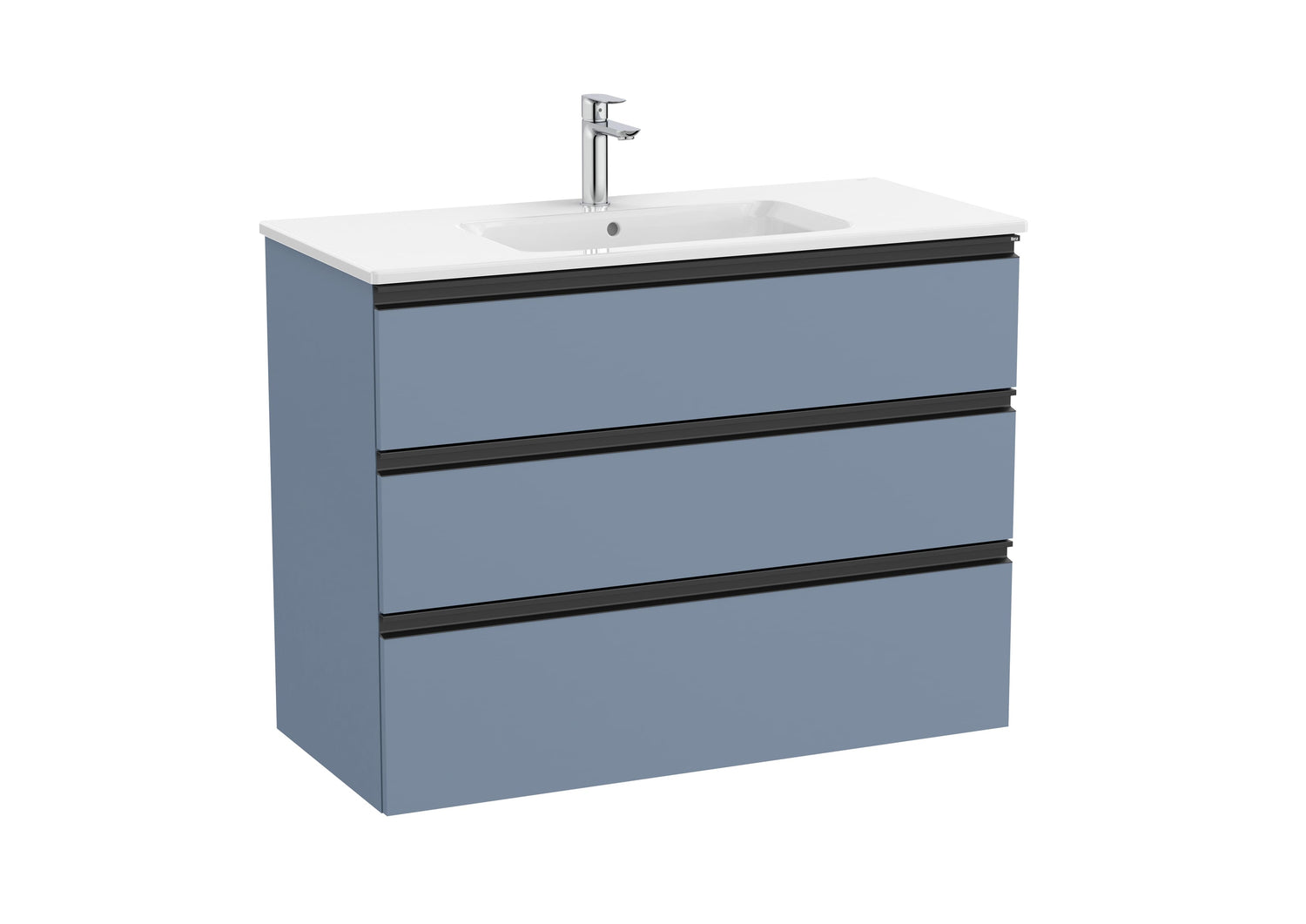 The Gap Vanity Unit 3 Drawer 1000mm Central