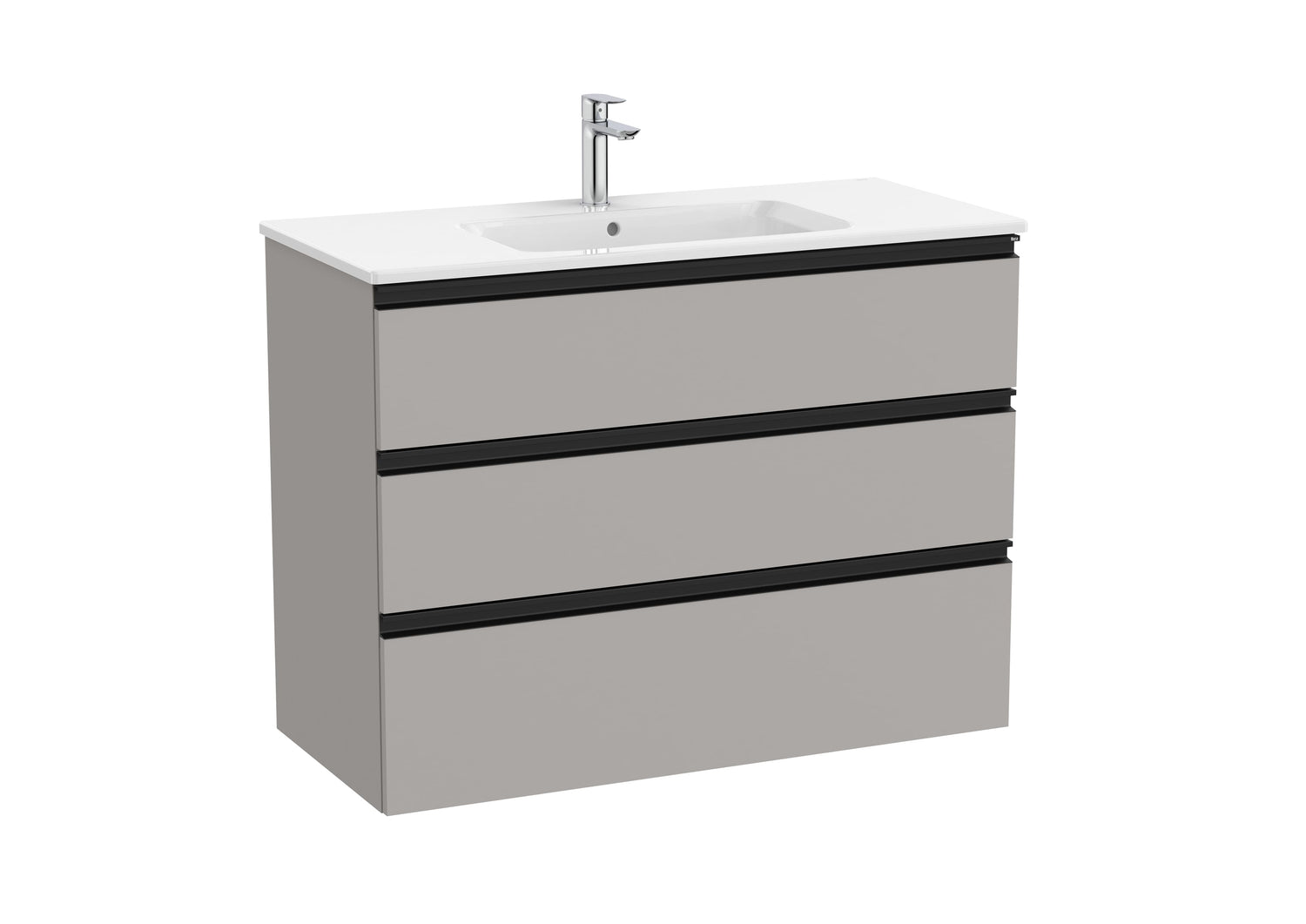 The Gap Vanity Unit 3 Drawer 1000mm Central