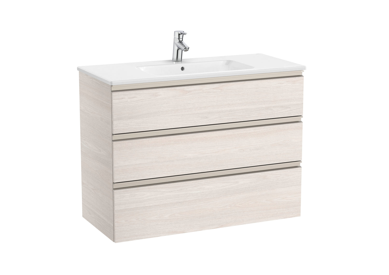 The Gap Vanity Unit 3 Drawer 1000mm Central