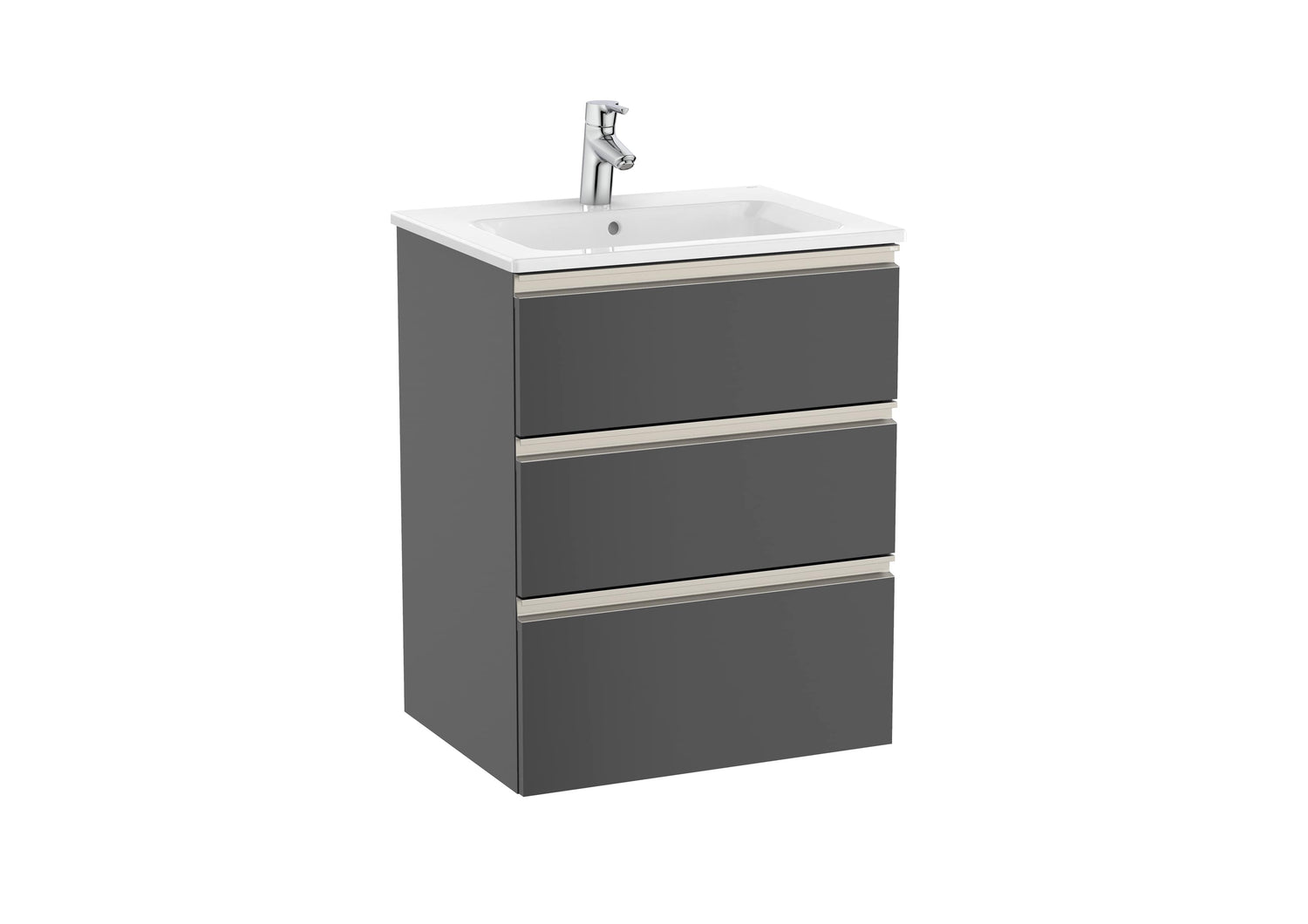 The Gap Unik (Basin & Vanity Unit) 3 Drawer 550mm