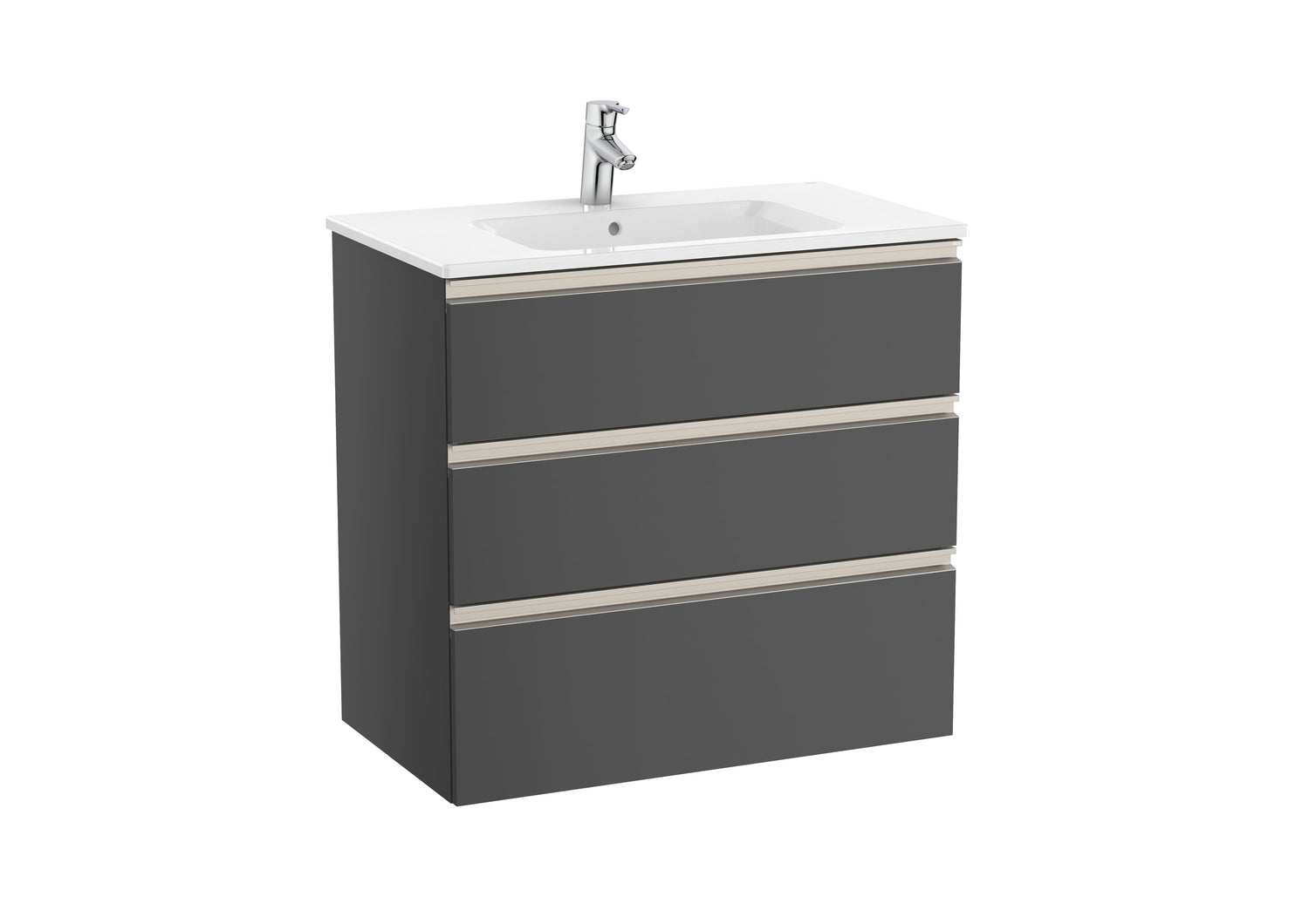 The Gap Vanity Unit 3 Drawer 800mm