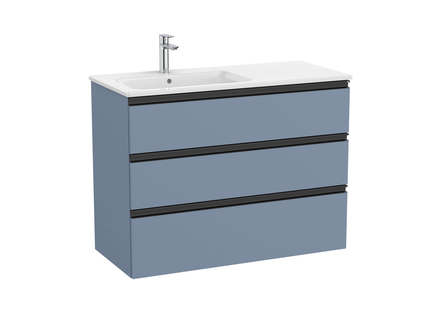 The Gap Vanity Unit 3 Drawer Left-Hand 1000mm