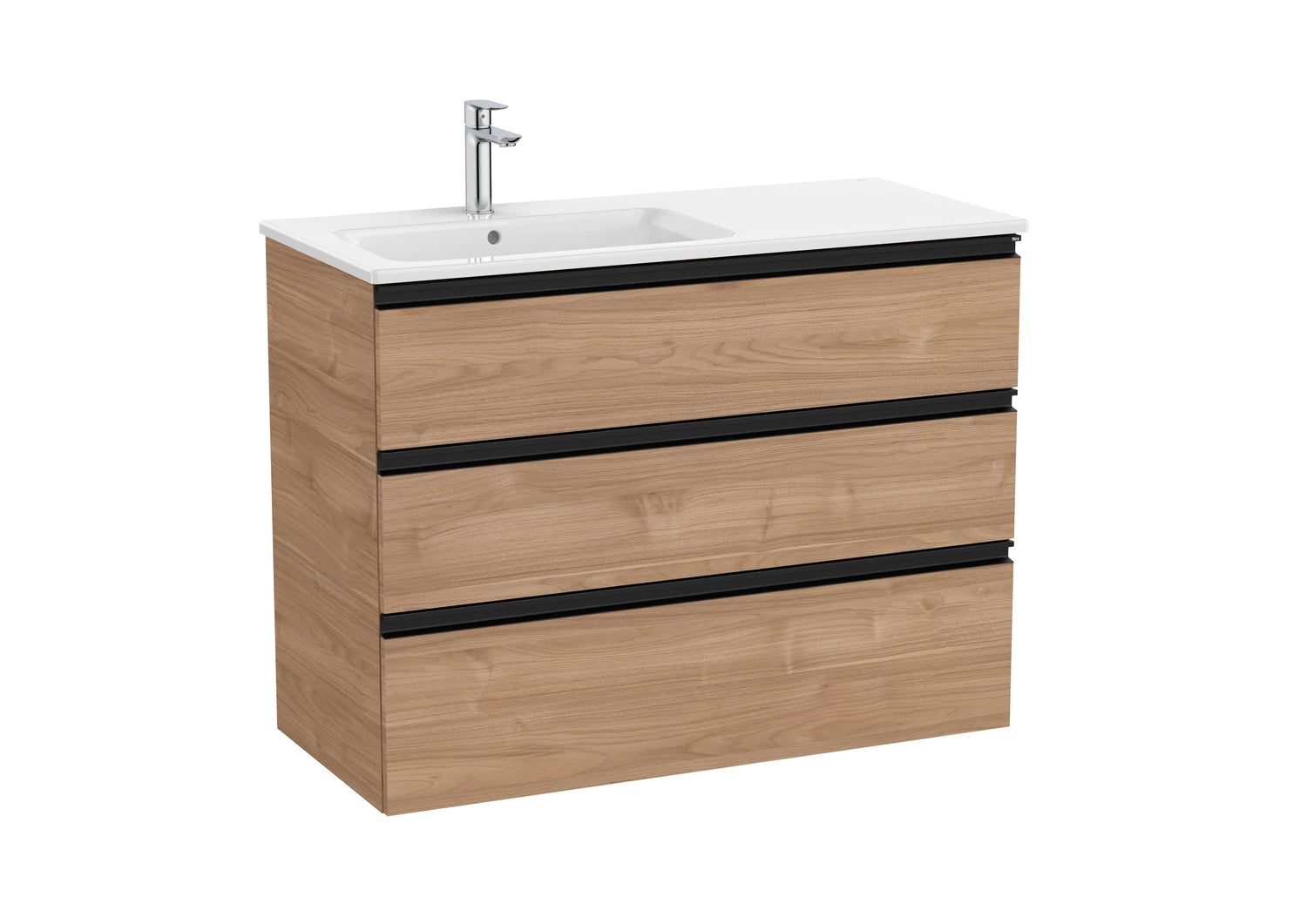 The Gap Vanity Unit 3 Drawer Left-Hand 1000mm