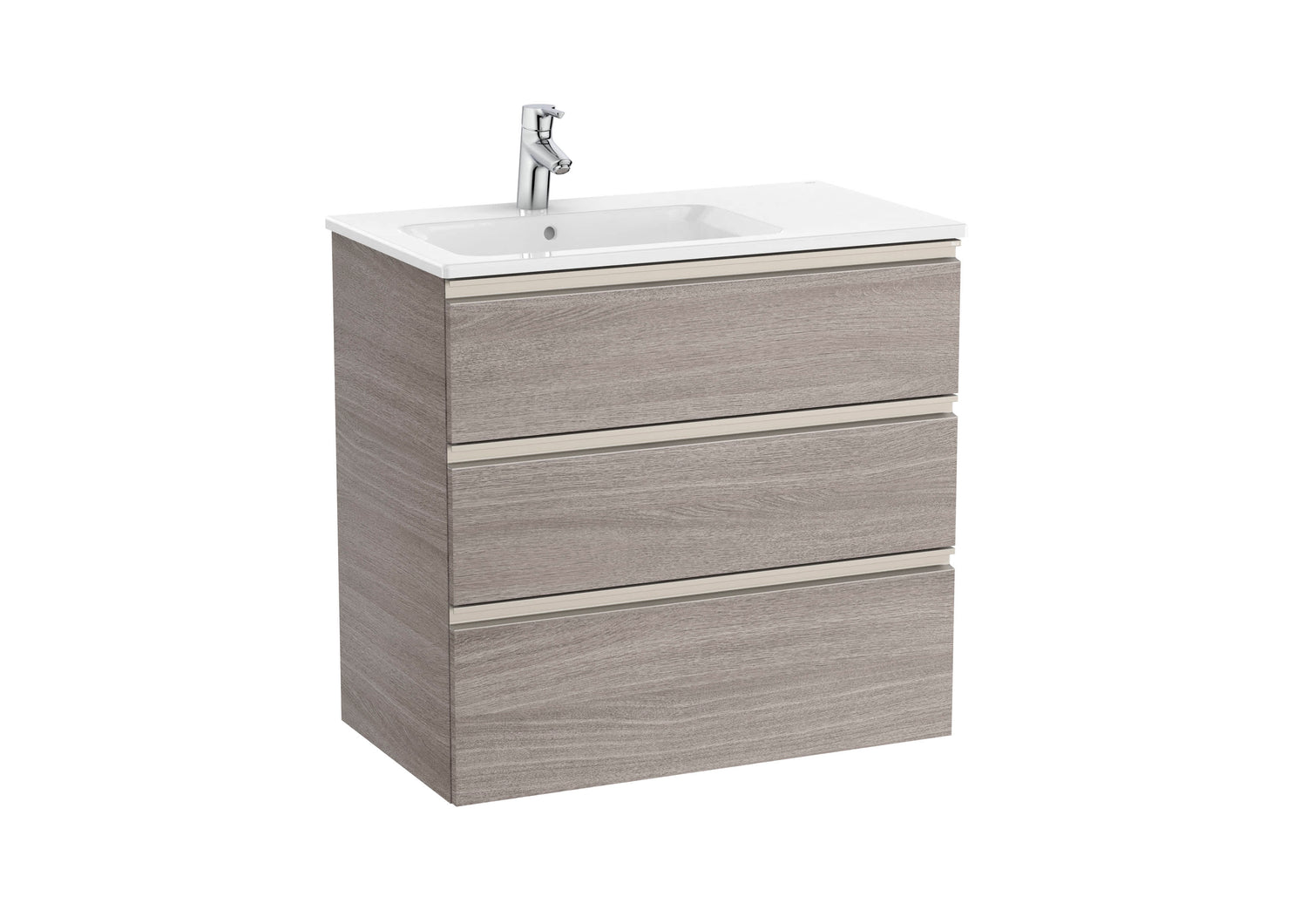 The Gap Vanity Unit 3 Drawer Left-Hand 800mm