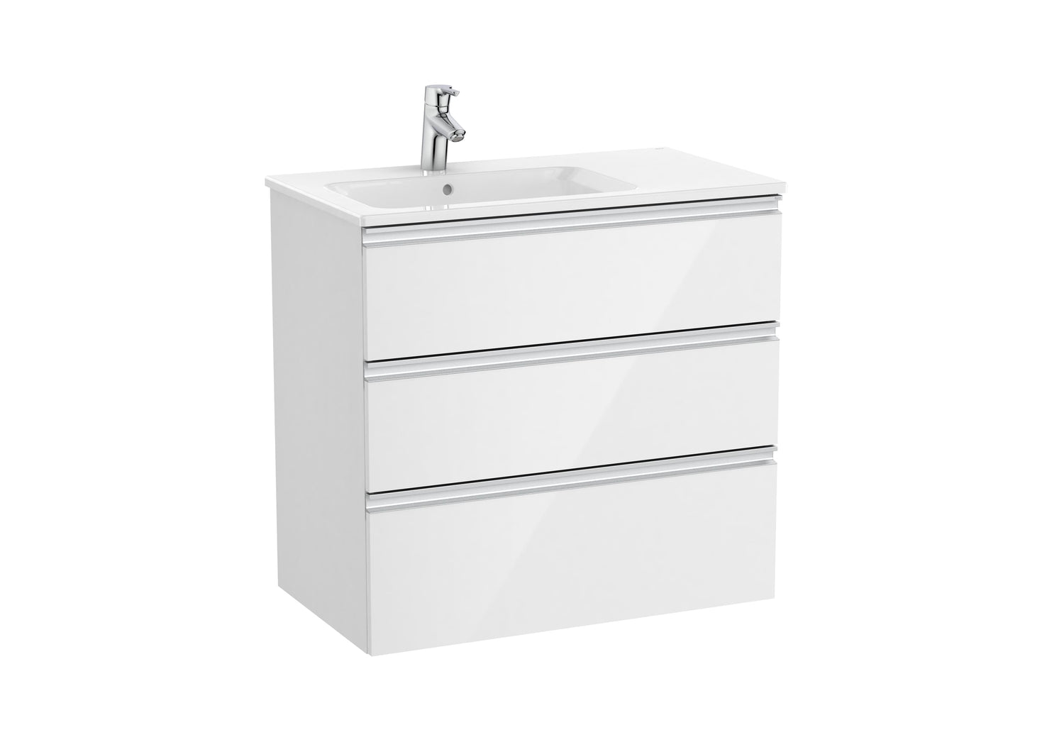 The Gap Vanity Unit 3 Drawer Left-Hand 800mm