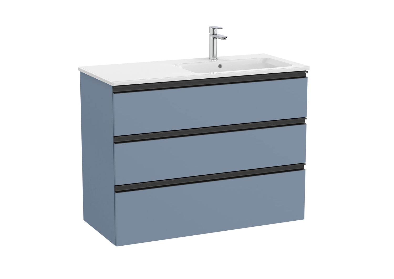 The Gap Vanity Unit 3 Drawer Right-Hand 1000mm