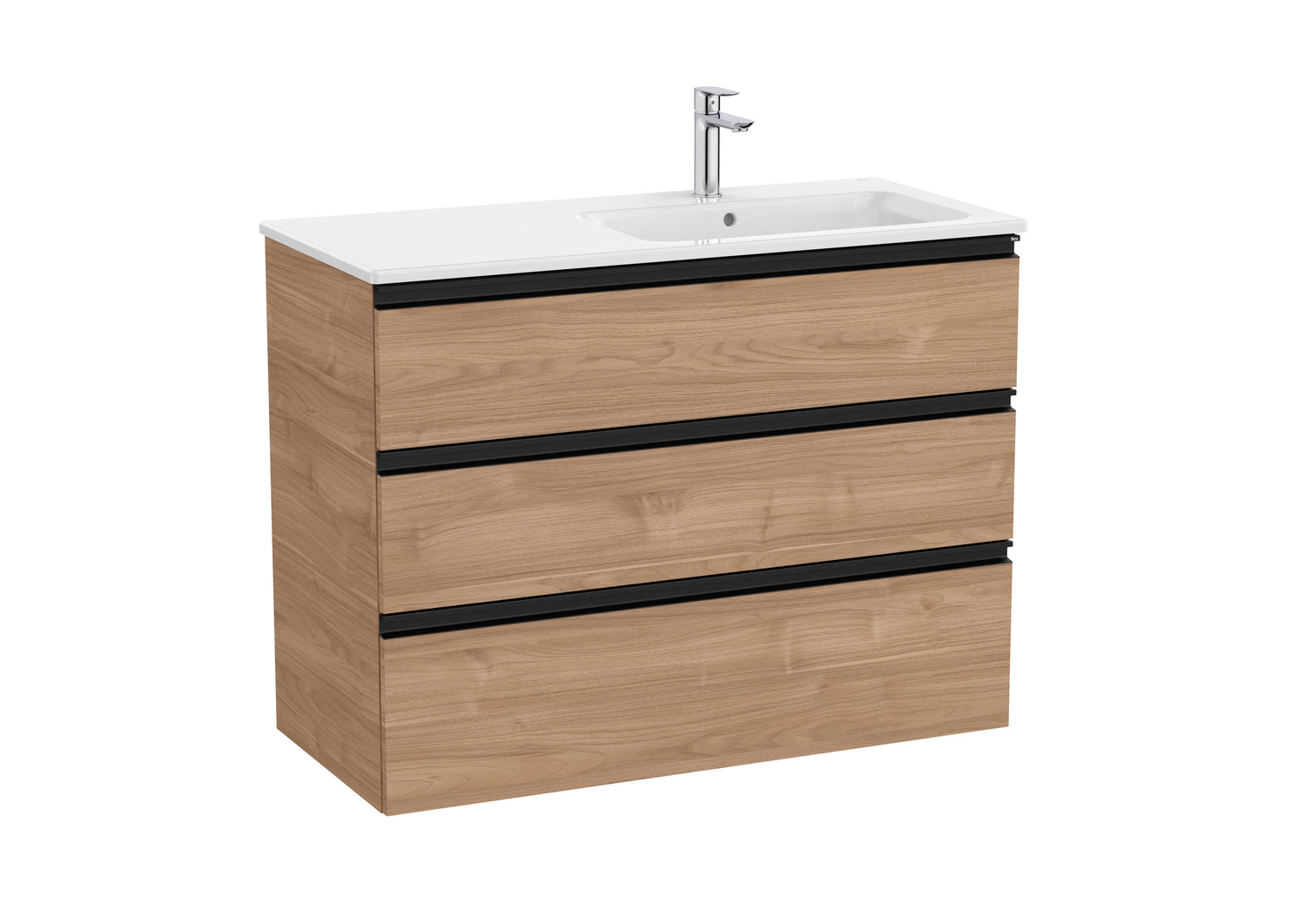 The Gap Vanity Unit 3 Drawer Right-Hand 1000mm