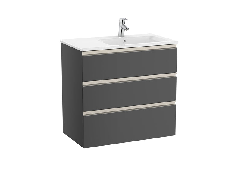 The Gap Vanity Unit 3 Drawer Right-Hand 800mm
