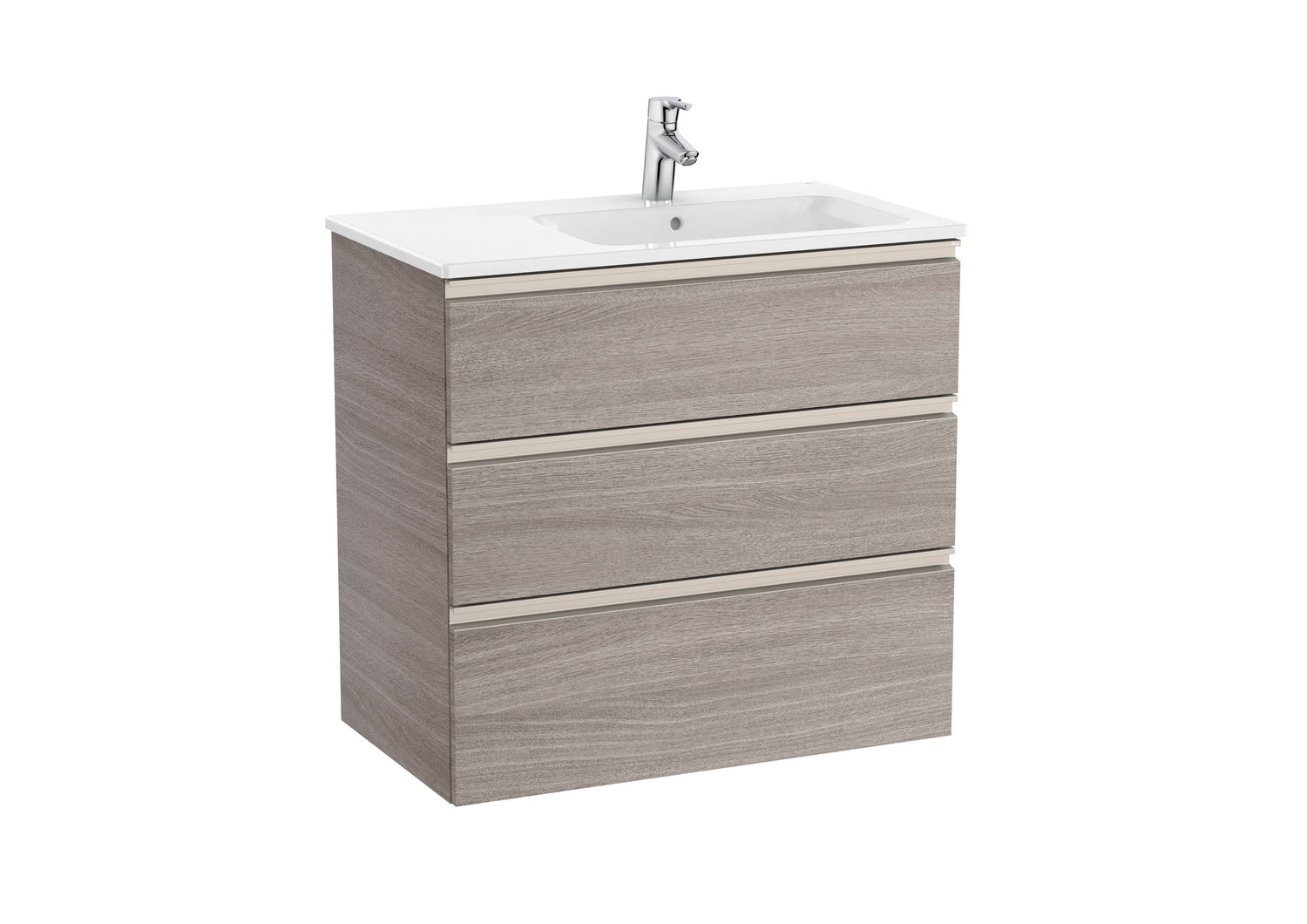 The Gap Vanity Unit 3 Drawer Right-Hand 800mm