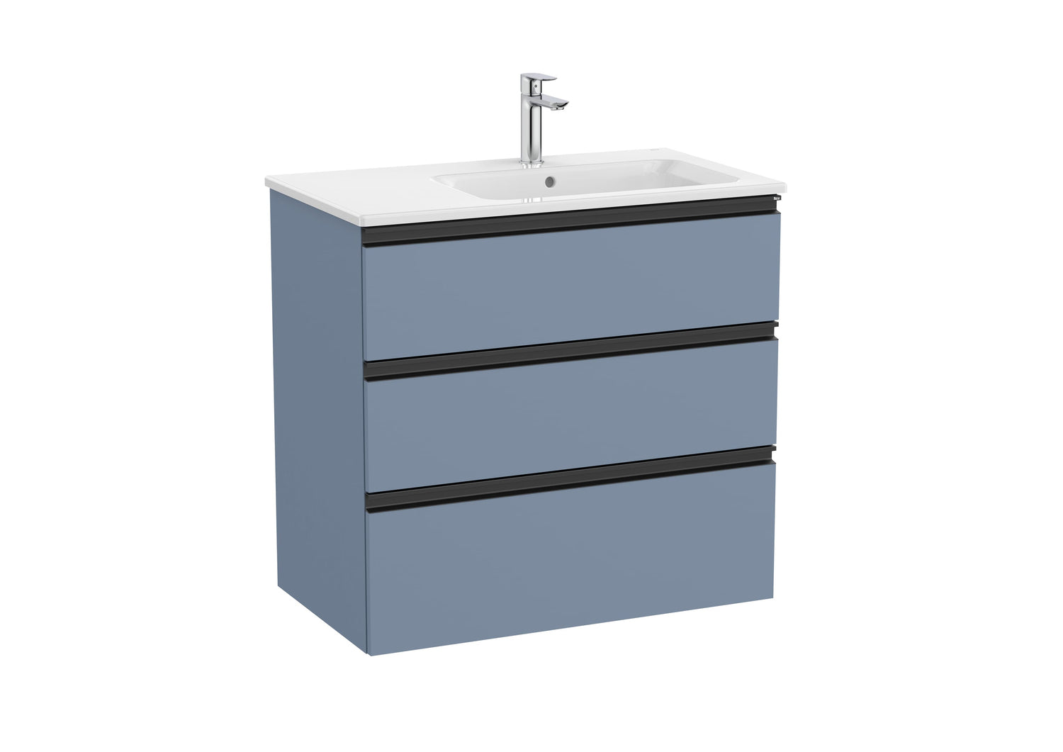 The Gap Vanity Unit 3 Drawer Right-Hand 800mm