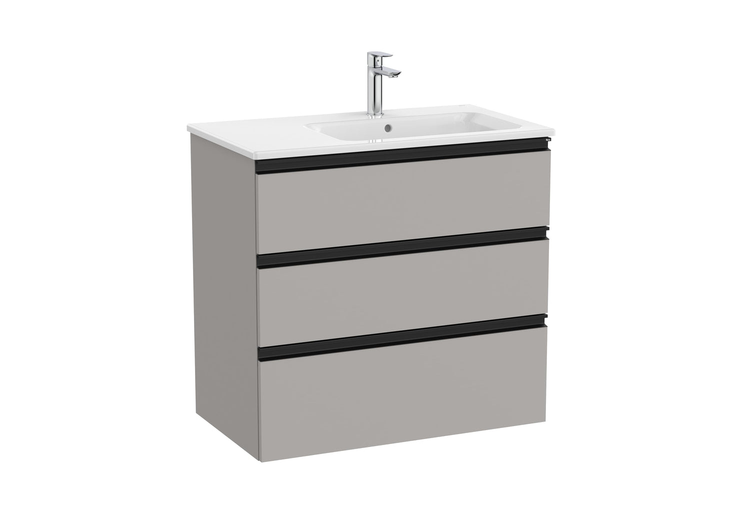 The Gap Vanity Unit 3 Drawer Right-Hand 800mm