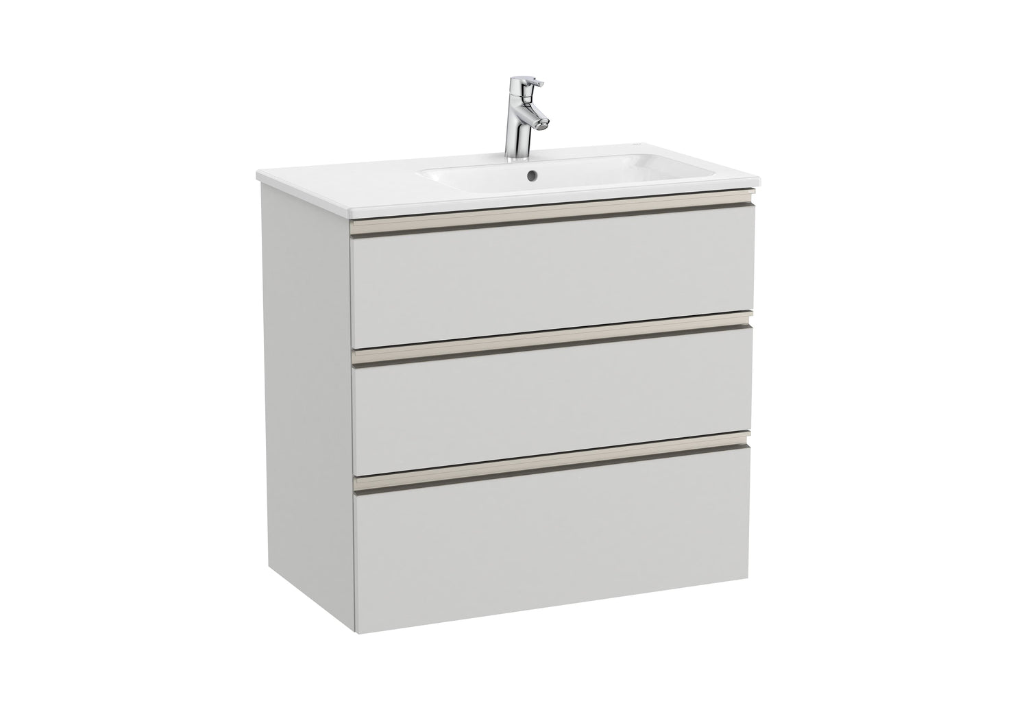 The Gap Vanity Unit 3 Drawer Right-Hand 800mm