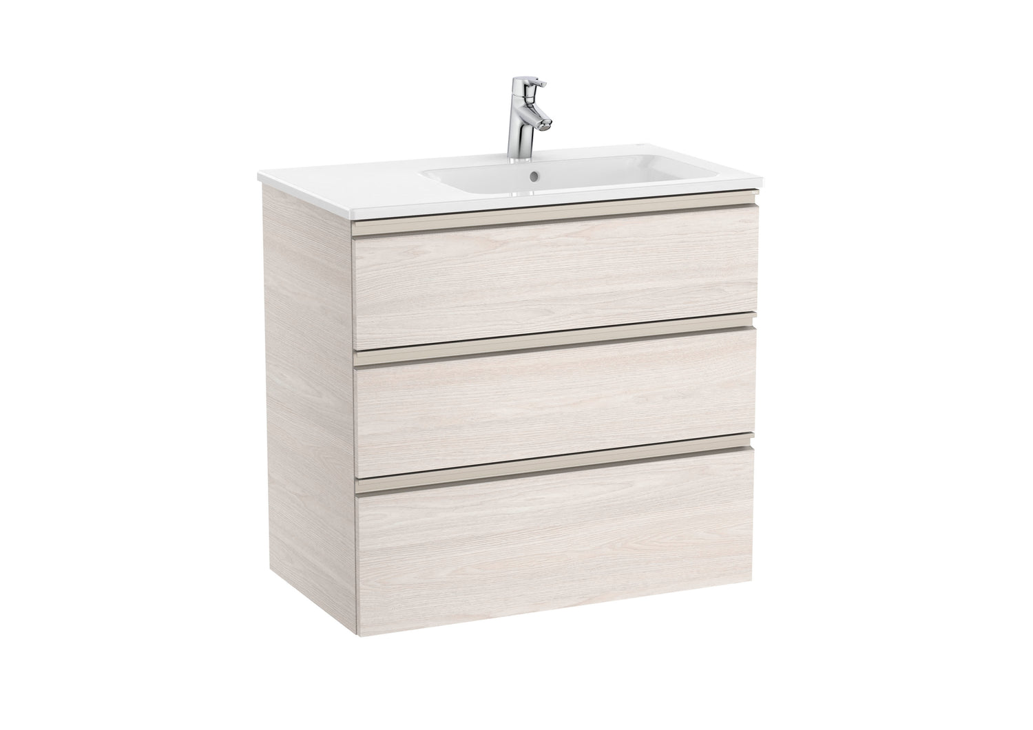 The Gap Vanity Unit 3 Drawer Right-Hand 800mm