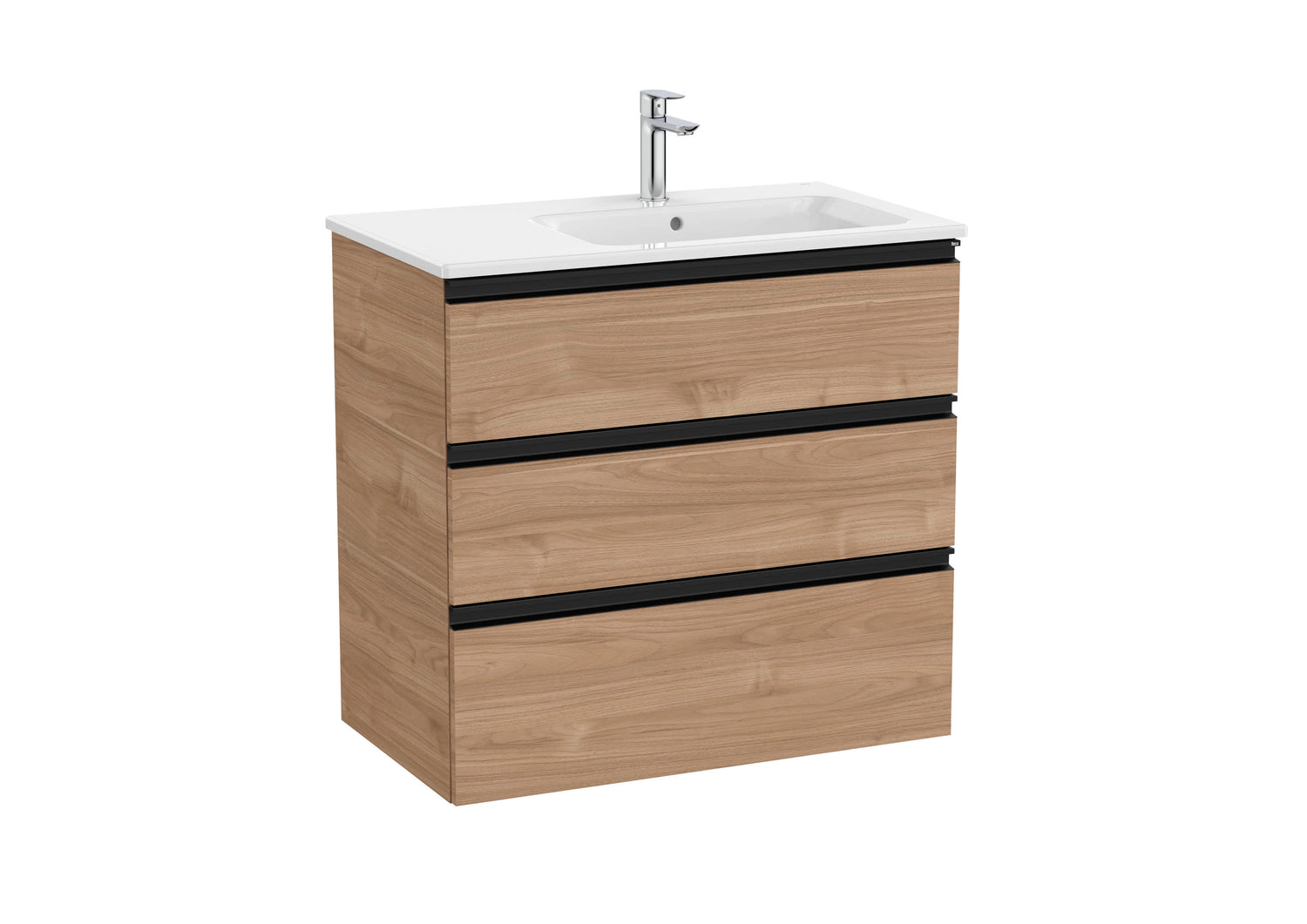 The Gap Vanity Unit 3 Drawer Right-Hand 800mm