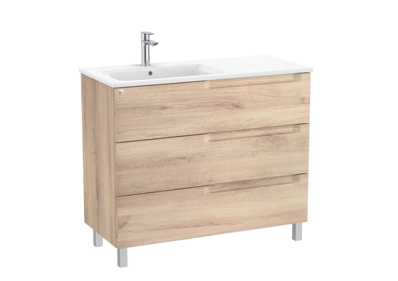 Aleyda Vanity Unit 3 Drawer 1000 mm Left-Hand