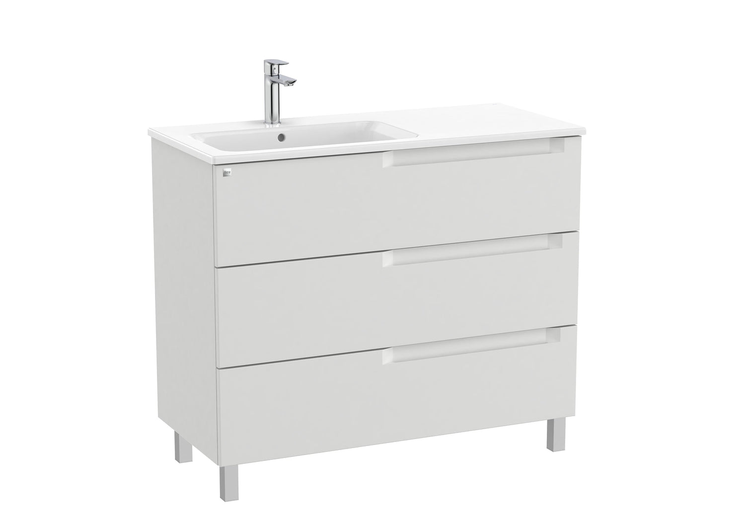 Aleyda Vanity Unit 3 Drawer 1000 mm Left-Hand