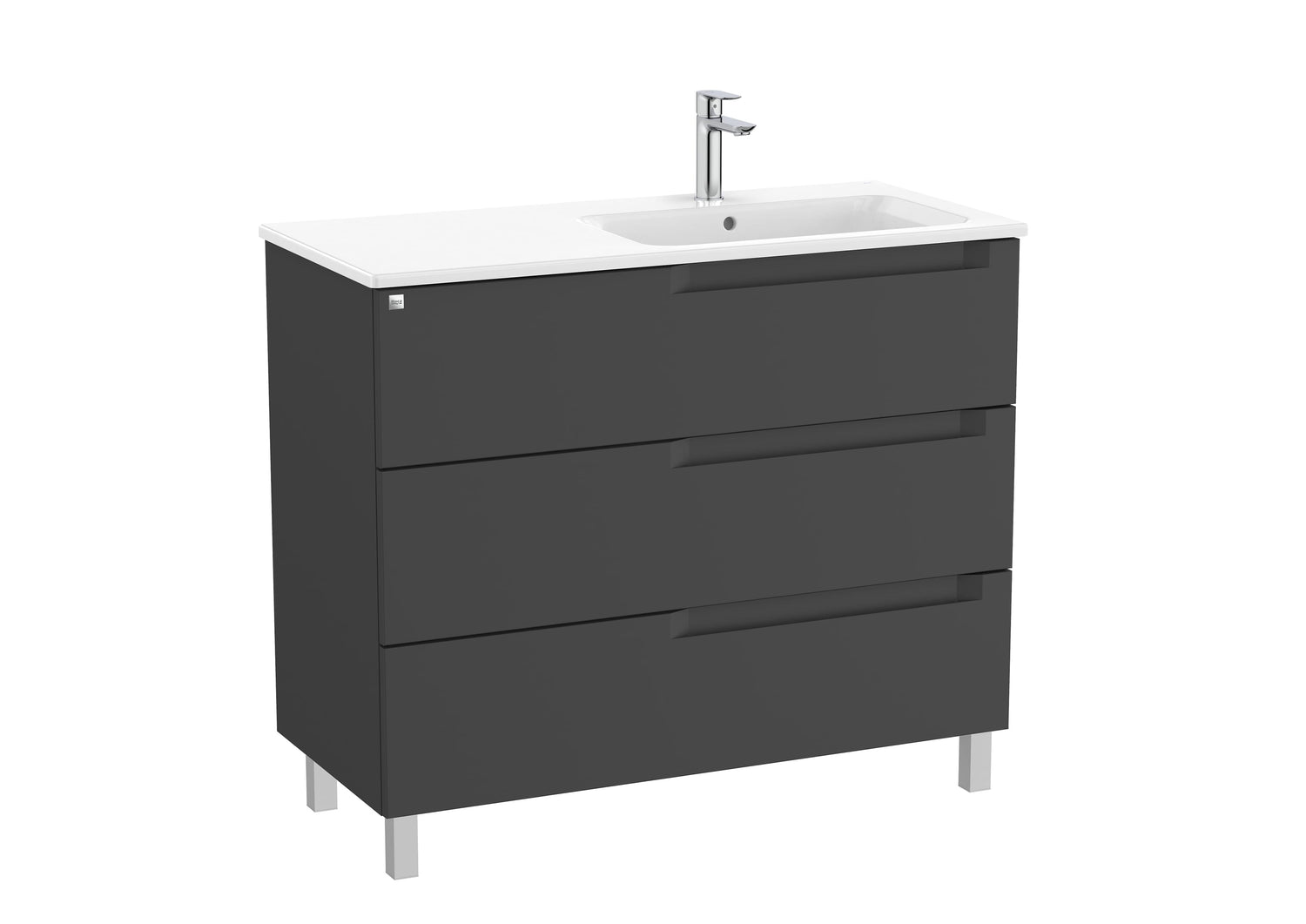Aleyda Vanity Unit 3 Drawer 1000 mm Right-Hand