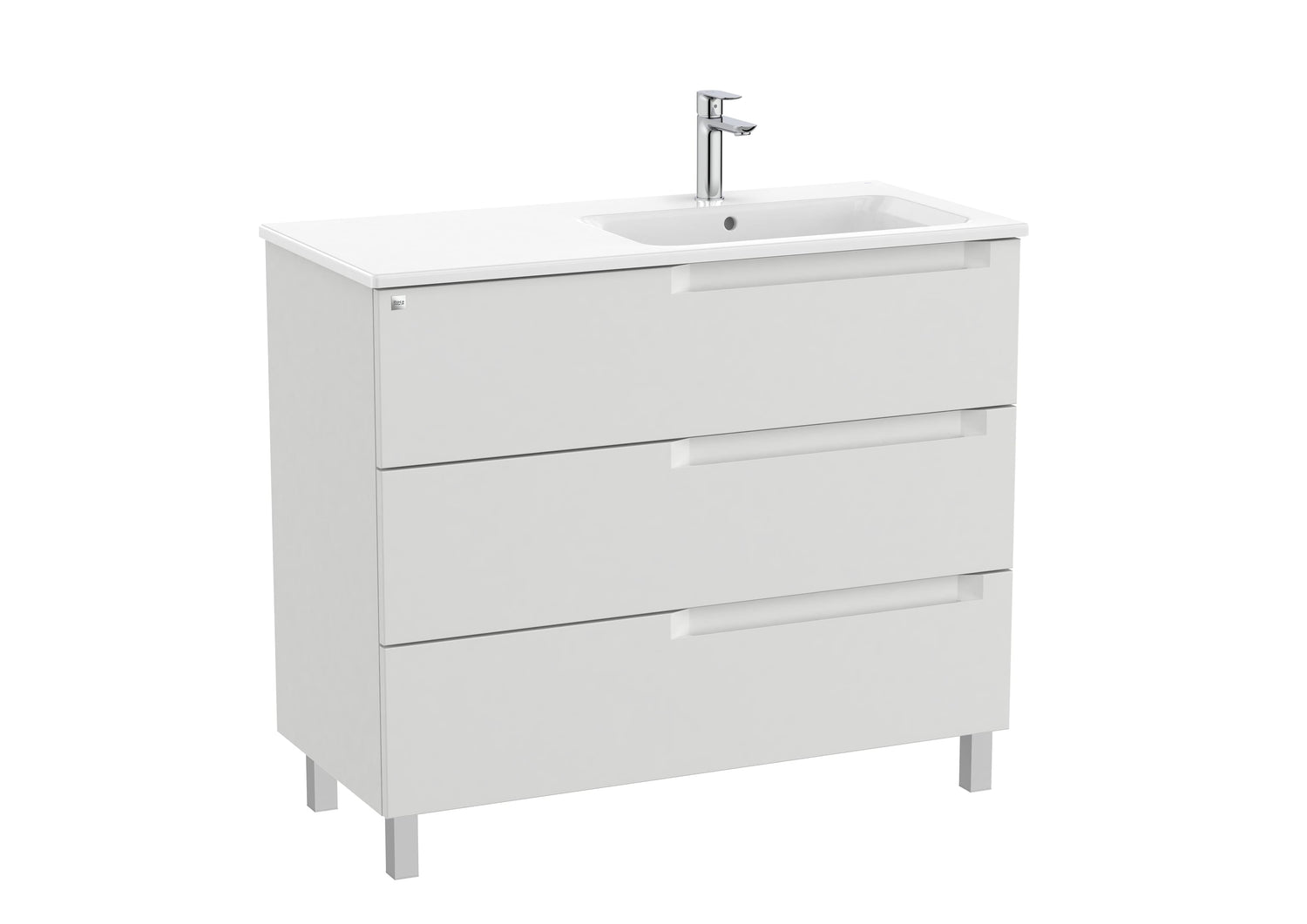 Aleyda Vanity Unit 3 Drawer 1000 mm Right-Hand
