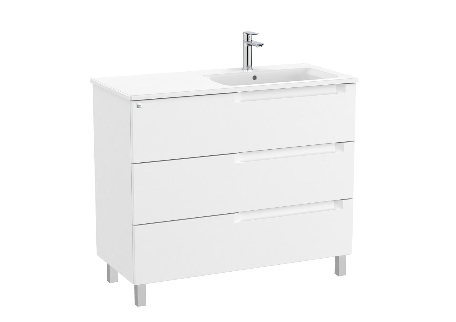 Aleyda Vanity Unit 3 Drawer 1000 mm Right-Hand