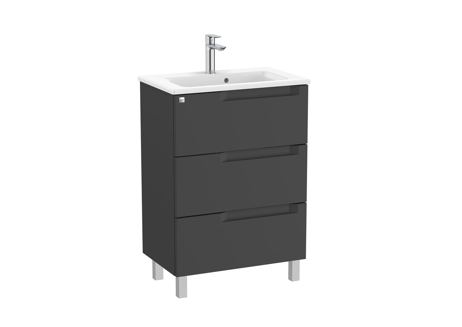 Aleyda Vanity Unit 3 Drawer 600 mm Compact