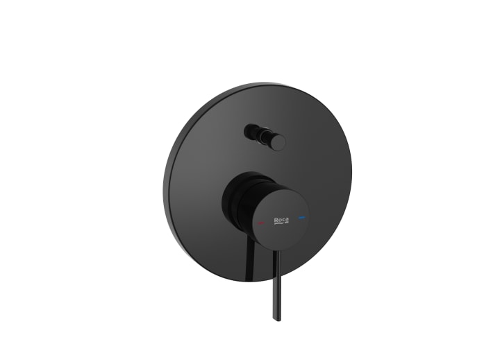 Ona Built-In Bath-Shower Mixer with Automatic Diverter (2 Ways) Titanium. To Be Completed with Rocabox