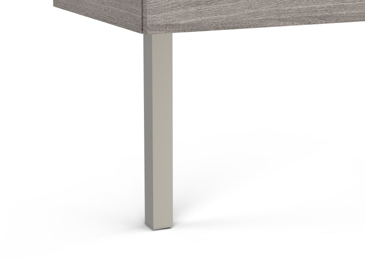 The Gap Set 2 Feet 335mm Aluminium / 2 Drawer