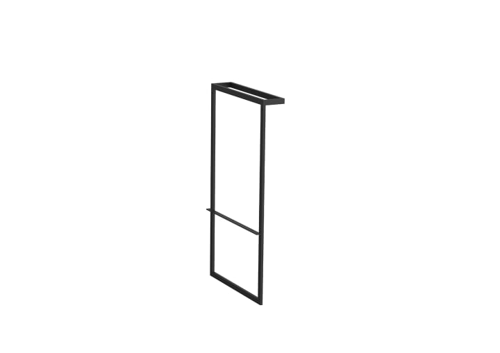 Leg Frame with Towel Rail Matt Black