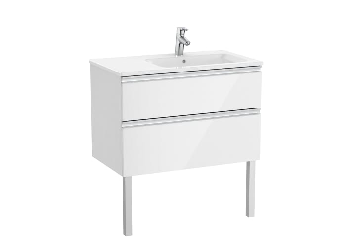The Gap Unik (Basin & Vanity Unit) 2 Drawer Right-Hand 800mm