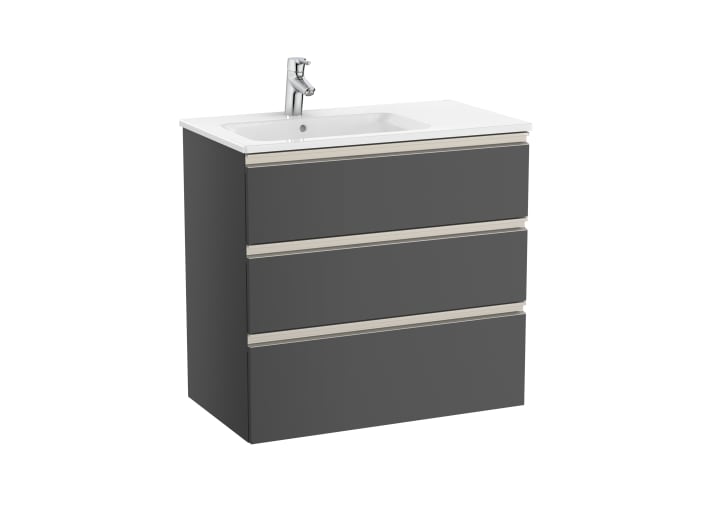 The Gap Unik (Basin & Vanity Unit) 3 Drawer Left-Hand 800mm