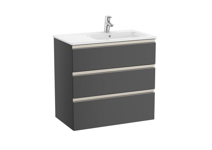 The Gap Unik (Basin & Vanity Unit) 3 Drawer Right-Hand 800mm