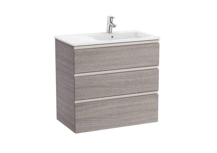 The Gap Unik (Basin & Vanity Unit) 3 Drawer Right-Hand 800mm