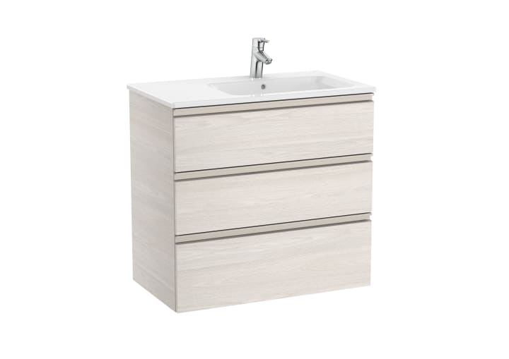 The Gap Unik (Basin & Vanity Unit) 3 Drawer Right-Hand 800mm