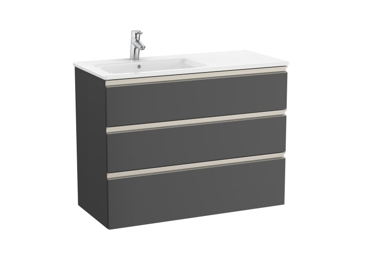 The Gap Unik (Basin & Vanity Unit) 3 Drawer Left-Hand 1000mm