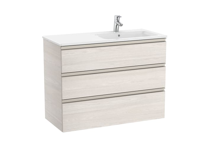 The Gap Unik (Basin & Vanity Unit) 3 Drawer Right-Hand 1000mm