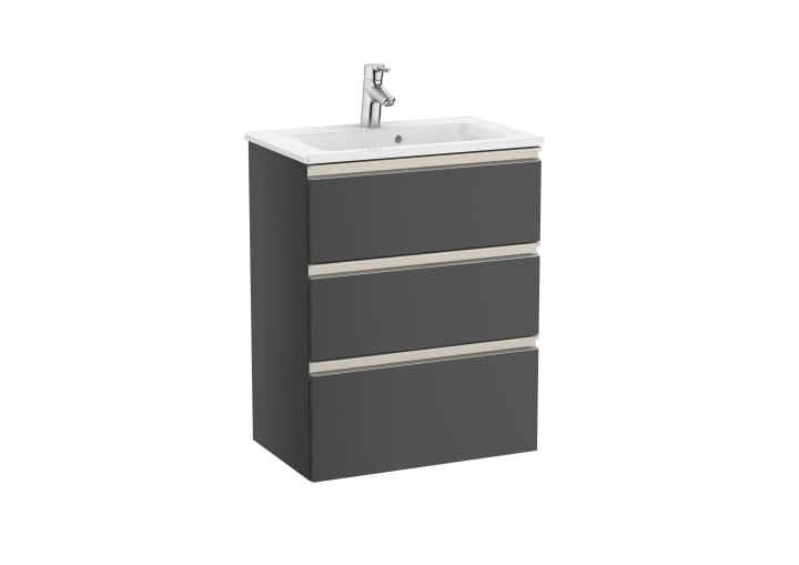 The Gap Unik (Basin & Vanity Unit) Compact 3 Drawer 600mm