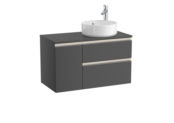 The Gap Unik On-Countertop (Vanity Unit & Countertop) Right-Hand 900mm