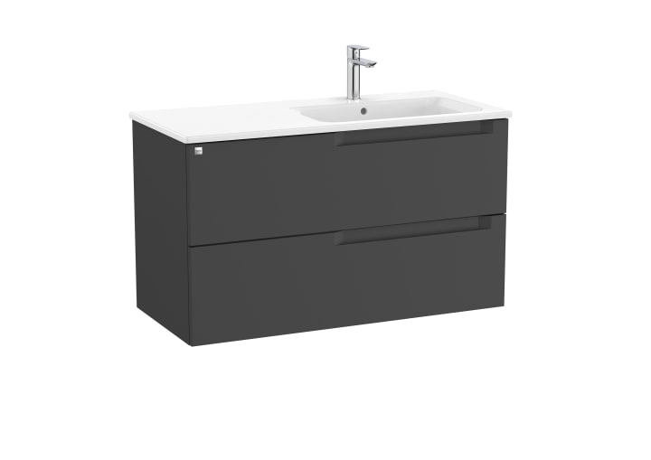 Aleyda Unik (Basin & Vanity Unit) Standard 2 Drawer 1000mm Right-Hand