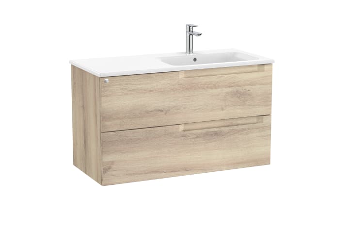 Aleyda Unik (Basin & Vanity Unit) Standard 2 Drawer 1000mm Right-Hand