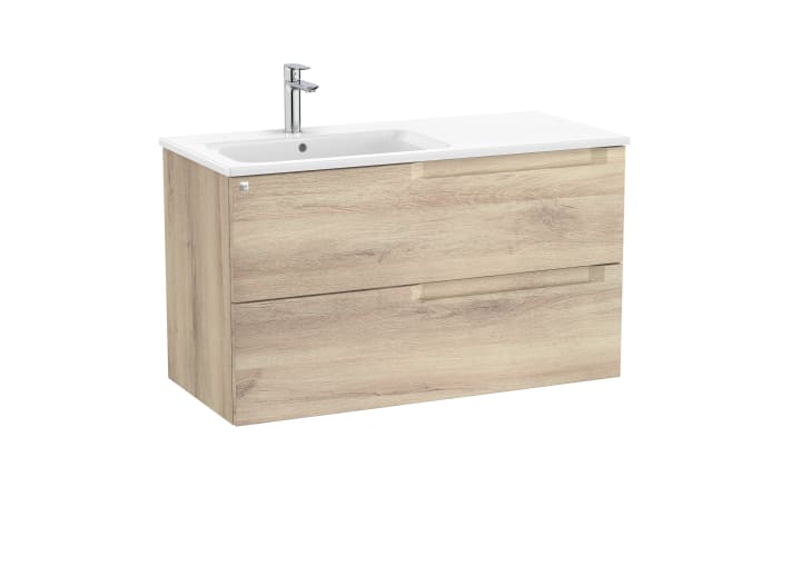Aleyda Unik (Basin & Vanity Unit) Standard 2 Drawer 1000mm Left-Hand