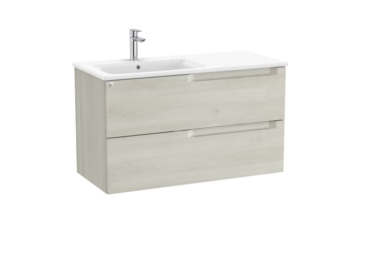 Aleyda Unik (Basin & Vanity Unit) Standard 2 Drawer 1000mm Left-Hand