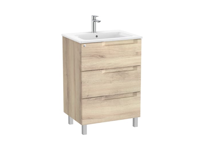 Aleyda Unik (Basin & Vanity Unit) Standard 3 Drawer 600mm