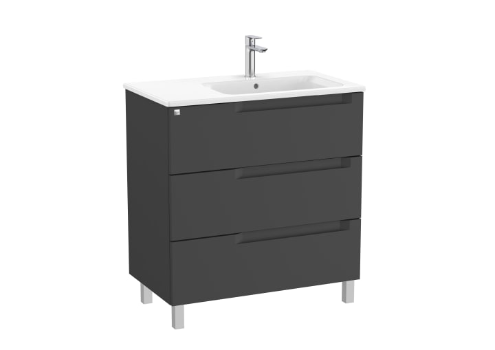 Aleyda Unik (Basin & Vanity Unit) Standard 3 Drawer 800mm Right-Hand